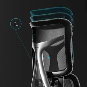 Ergonomické kancelárske kreslo V-Kinetic, čierne