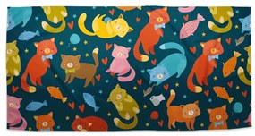 Sablio Uterák Mačky s rybkami - 50x100 cm
