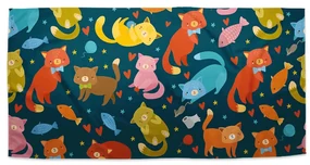 Sablio Uterák Mačky s rybkami - 50x100 cm