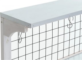 Stôl na rastliny HWC-N55, drevo - biela