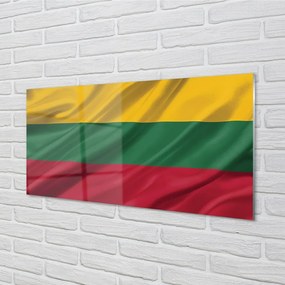 Sklenený obraz vlajka Litvy 100x50 cm