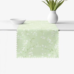 Goldea behúň na stôl teflónový - jazmínové kvety 50x120 cm
