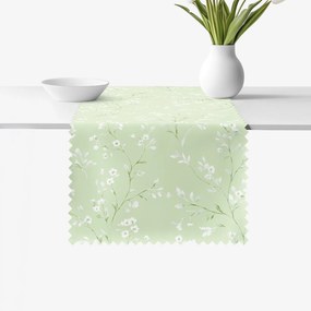 Goldea behúň na stôl teflónový - jazmínové kvety 50x160 cm