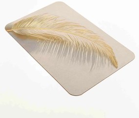 Svetlohnedá kúpeľňová predložka 50x80 cm Angelica – douceur d'intérieur