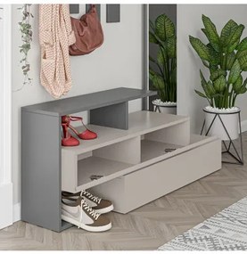 Předsíňová stěna Houseland Ramda mocha/antracit