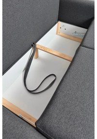 Tmavosivá variabilná rozkladacia rohová pohovka Bonami Selection Pop