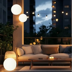 LED RGB Stmievateľná solárna lampa LED/5W/3,7V 3000K IP54 pr. 40 cm