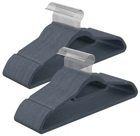 Ramienko na oblečenie so sivým velúrom, 20ks