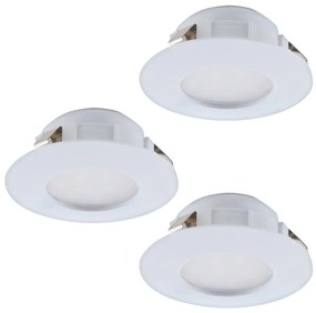 Eglo 95821- SADA 3x LED Kúpeľňové podhľadové svietidlo PINEDA 1xLED/4,9W/230V IP44