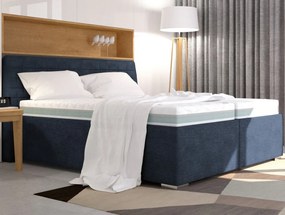 Posteľ Rita 180x200 cm, námornícka modrá látka