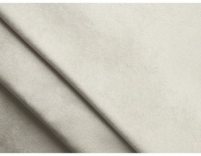 Biely zamatový modul pohovky (pravý roh) Lokua – Makamii