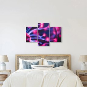 Abstraktný fialový obraz (90x60 cm)