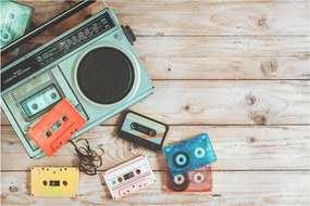 Obraz - Retro rádio (90x60 cm)