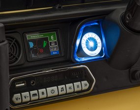 Ramiz Toyota FJ Cruiser pre deti béžová + diaľkové ovládanie + pohon 4x4 + LED audio + EVA + pomalý štart