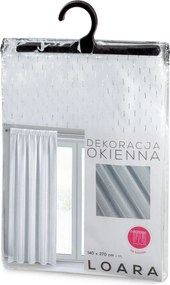 ZÁCLONA NA PÁSKE LOARA 140X270 CM BIELA