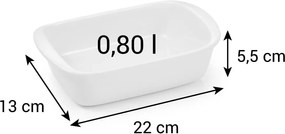 Miska na zapekanie z kameniny 13x22 cm Delícia – Tescoma