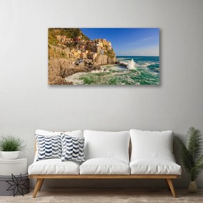 Obraz na plátne More hory príroda 140x70 cm