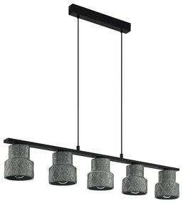 Eglo 39855 - Závesné svietidlo na lanku HILCOTT 5xE27/40W/230V