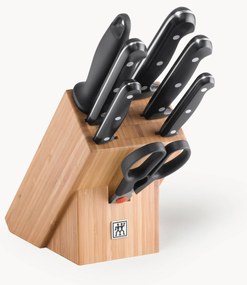 Súprava nožov v stojane z bambusového dreva Twin Chef (8 dielov)