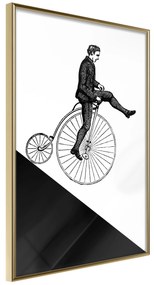 Artgeist Plagát - Cyclist [Poster] Veľkosť: 40x60, Verzia: Zlatý rám s passe-partout