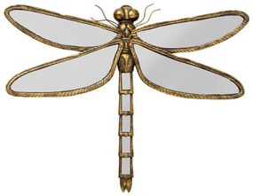Dragonfly zrkadlo zlaté 71 cm