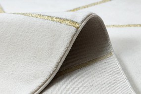 Dywany Łuszczów, Kusový koberec Emerald 1013 cream and gold, 80x150, biela, kancelária