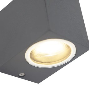 Sada 4 moderných nástenných svietidiel antracit IP44 - Baleno I