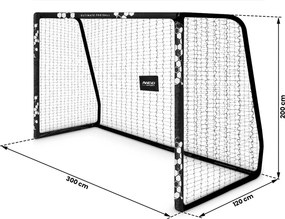 Neo-Sport Futbalová bránka 300 x 200 x 120 cm NS-472 hexagon