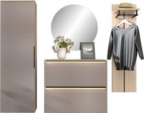 XXXLutz PREDSIEŇOVÝ NÁBYTOK, sivá, farba duba, 227/195/37 cm Voleo - Online Only drobný nábytok - 002737049007