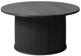 Dizajnový konferenčný stolík Vasiliy 90 cm čierny dub