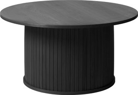 Dizajnový konferenčný stolík Vasiliy 90 cm čierny dub