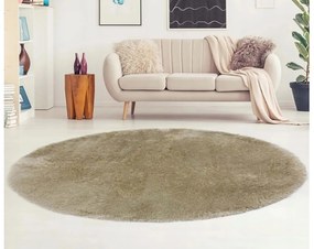 Detský koberec plyšový okrúhly Home 120x120 cm ružový Farba: modrá