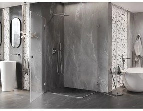 Mexen Lunar-B Duo, výklopný sprchový kút 100 x 90 cm, 8mm číre sklo, chrómový profil, 832-100L-090P-01-00