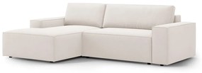 Béžová rozkladacia rohová pohovka (ľavý roh) Jodie – Micadoni Home