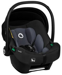 Lionelo - Otočná autosedačka so základňou ASTRID SET i-Size 40-87 cm čierno-sivá