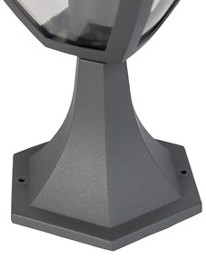 Moderná vonkajšia lampa s podstavcom tmavosivá - Platar