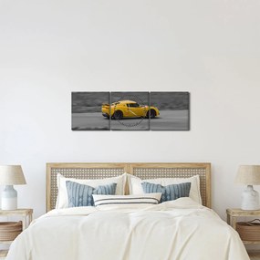 Obraz - Rýchle auto (s hodinami) (90x30 cm)