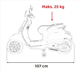 Elektrický skúter Vespa ROMA žltý