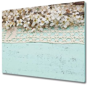 Sklenená doska na krájanie Čerešňové kvety 60x52 cm