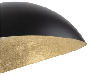 Luster na tyči SPACE 2xE27/60W/230V čierna/zlatá