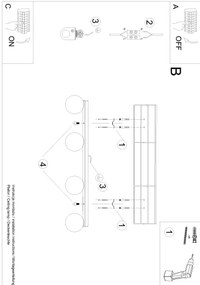Sollux SL.1149 - Stropné svietidlo YOLI 4xG9/12W/230V biela