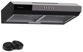 Klarstein Contempo 60, digestor, 60 cm, podskrinkový, 200 m³/h, LED, akryl, nehrdzavejúca oceľ