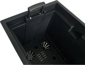 Plastový balkónový kvetináč DUC400EW 39,5 cm - antracit
