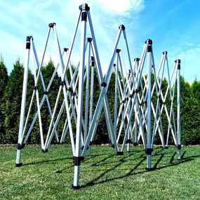 BRIMO Rozkladací altánok 3x6m - s 3 stenami - Biela 7