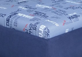 Posteľ Caribic 110x200 cm, modrá