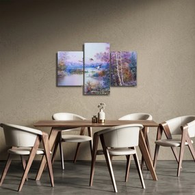 Obraz - Prichádza jeseň, olejomaľba (90x60 cm)