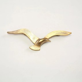 Kovová dekorácia na stenu Gold Birds 13x35 cm + 12x40 cm