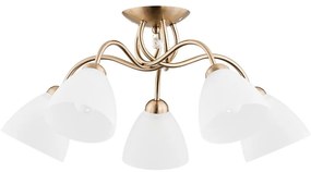 Prisadený luster AMARILLO 5xE27/15W/230V zlatá