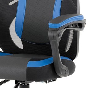 Autronic LUXUSNÉ HERNÉ KRESLO s dôrazom na ergonómiu sedenia, textil + ekokoža + plast