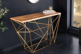 Moderný konzolový stolík z mangového dreva Diamond 120cm